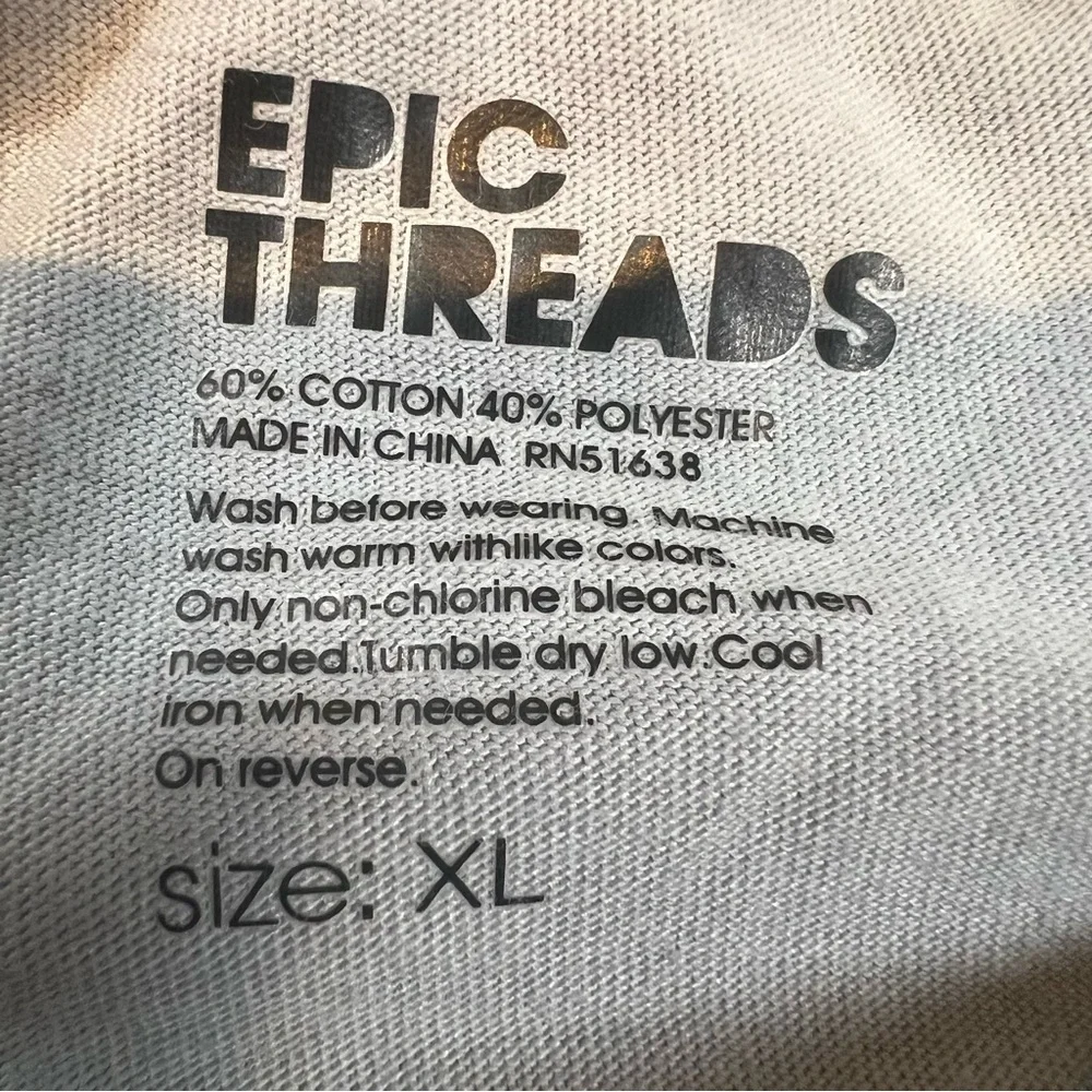 Epic Threads Kids Henley Gray and White Long Sleeve T-Shirt | Size Youth XL